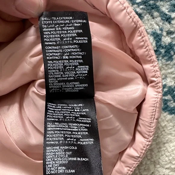 Bebe Blush Pink Quilted Hooded Vest NWT large - Picture 3 of 5